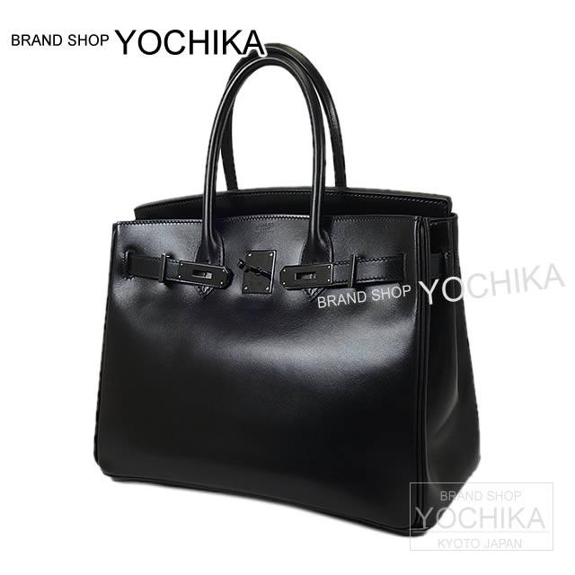 
[Pre-loved]HERMES handbags Birkin30 So Black Box Calf Blackhardware[Near Mint][Authentic]